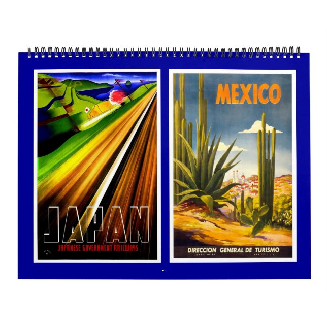 Calendar Vintage Travel Posters (Cover)