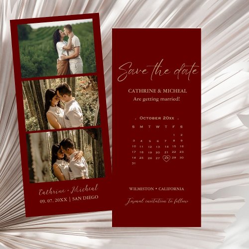 Calendar Wedding Photo booth strip frame  Save  Save The Date