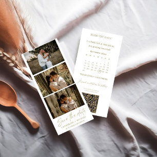 Calendar Wedding Photo booth strip frame  Save T S The Date