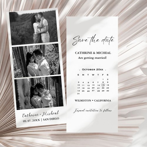 Calendar Wedding Photo booth strip frame  Save T Save The Date