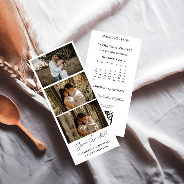 Calendar Wedding Photo booth strip frame  Save T The Date (Creator Uploaded)