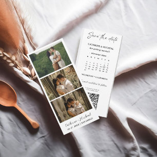 Calendar Wedding Photo booth strip frame  Save T The Date