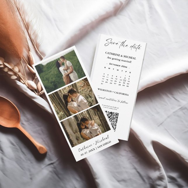 Calendar Wedding Photo booth strip frame  Save T The Date (Creator Uploaded)
