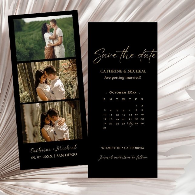 Calendar Wedding Photo booth strip frame  Save  The Date (Creator Uploaded)