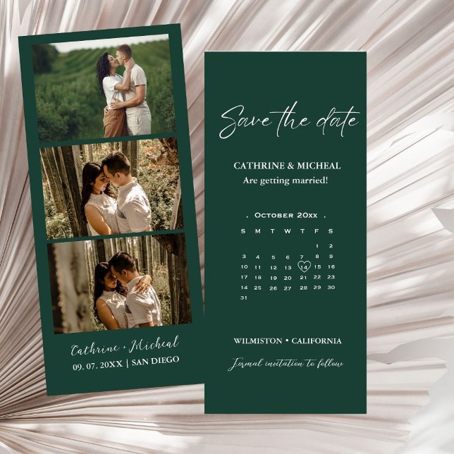 Calendar Wedding Photo booth strip frame  Save  The Date (Creator Uploaded)