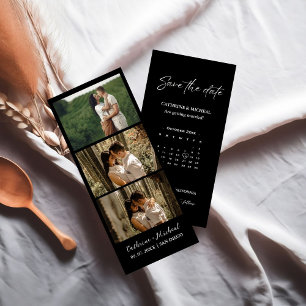 Calendar Wedding Photo booth strip frame Save The Date