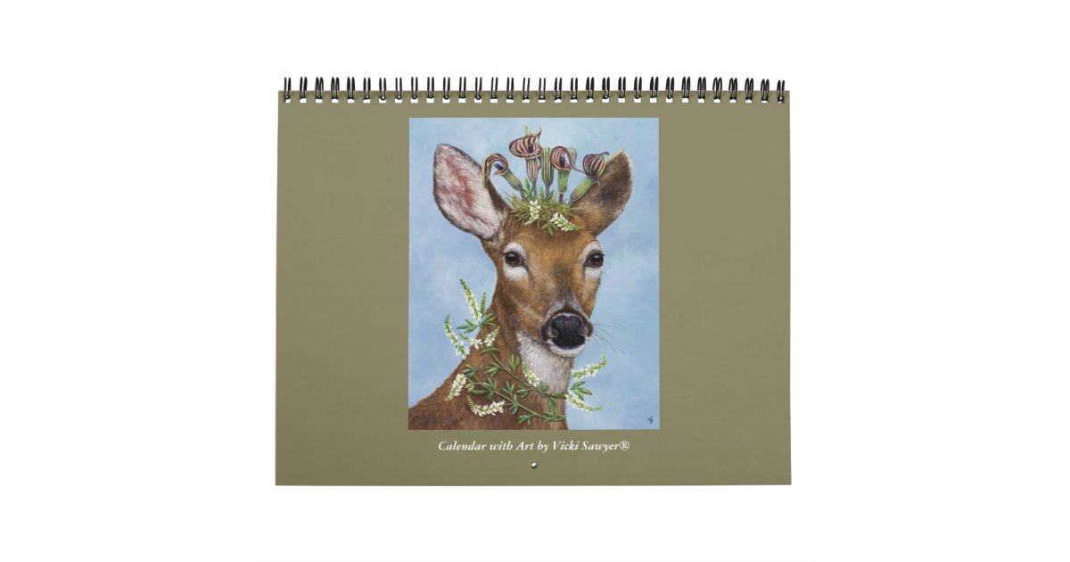 Calendar with Art by Vicki Sawyer® Zazzle com