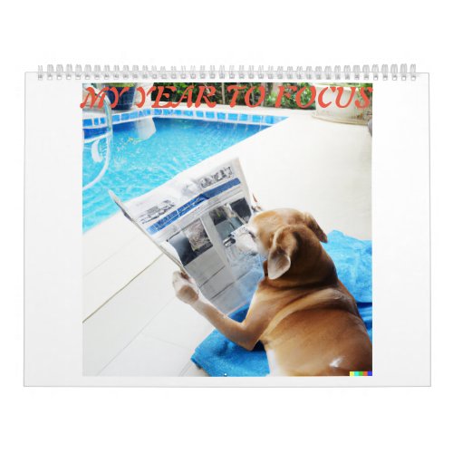 Calendar with dog images