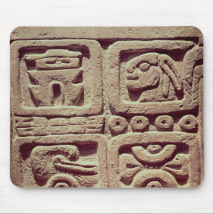 Calendar with four glyphs, Toltec Mouse Pad
