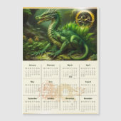 Calendar with green dragon. Calendar for 2024 (Front)