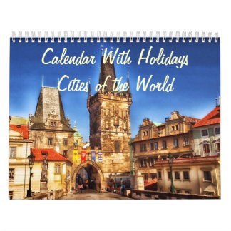 Calendar With Holidays - Cities of the World