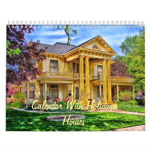 Calendar With Holidays - Houses