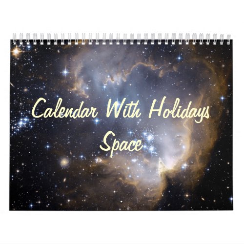 Calendar With Holidays _ Space