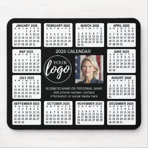 Calendar with logo Contact Information Magnet Mouse Pad