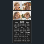Calendar with Photo Collage Fridge Magnet<br><div class="desc">A very useful item for school or home office. This shows a full year view of all dates. A calendar printed on a magnet combines practicality with convenience, transforming a workspace essential into a time-management tool. This innovative design features a full-year or monthly calendar layout integrated into the magnet's surface,...</div>