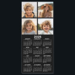 Calendar with Photo Collage Fridge Magnet<br><div class="desc">A very useful item for school or home office. This shows a full year view of all dates. A calendar printed on a magnet combines practicality with convenience, transforming a workspace essential into a time-management tool. This innovative design features a full-year or monthly calendar layout integrated into the magnet's surface,...</div>