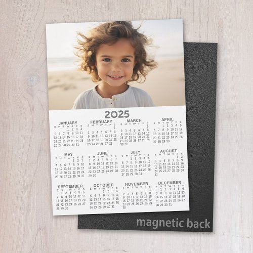 Calendar with Photo _ Full Year Magnetic Card