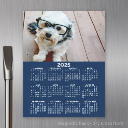 Calendar with Photo - Full Year View Magnetic Dry Erase Sheet