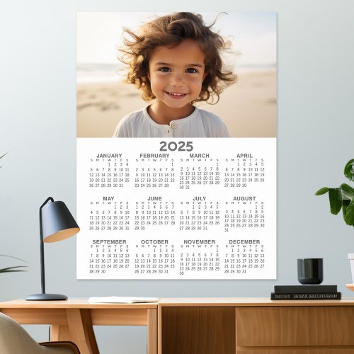 Calendar with Photo _ Full Year View Poster