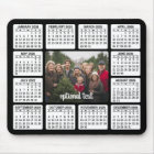 Calendar with Photo in the Center Black White