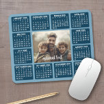 Calendar with Photo in the Center Mouse Pad<br><div class="desc">A photo collage with a 2024 calendar and room to add text. A great way to display your favorite photo throughout the year. A fun item for the New Year to use at the office or at home. To change colors on the background and calendar, click on the advanced design...</div>