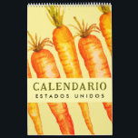 Calendario Naturaleza | Spanish Language USA  2025 Calendar<br><div class="desc">Colorful wall calendar with firuts and vegetables in Spanish language. This calendar is for United States but you can change the holidays to any country listed in the drop down menu. Calendario de Estados Unidos. Calendario de pared con festivos.</div>