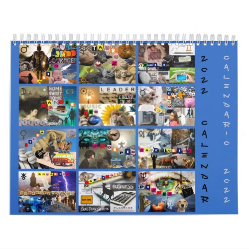 Calendario Signos del Zodaco en Collage Calendar