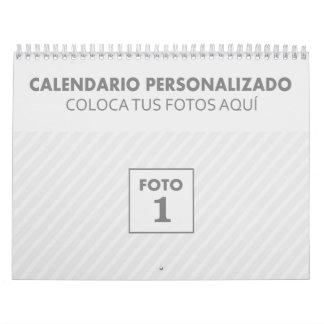 Calendarios personalizados 2024 con foto plantilla calendar