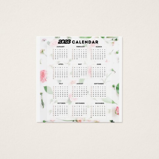 calendrier 2023 floral (Front)