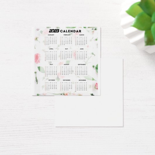 calendrier 2023 floral (Desk)