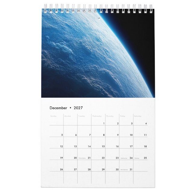 Calendrier 2026 - Exoplanètes Calendar (Dec 2027)