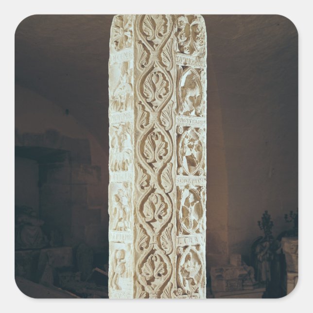 Calendrier de Saison', pillar depicting the Square Sticker (Front)