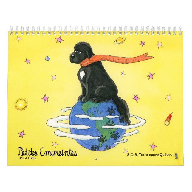 Calendrier humoristique de chiens Terreneuve Calendar (Cover)