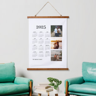 Calendrier photo 2025 hanging tapestry