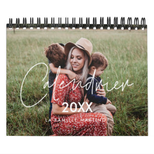 Calendrier photo 2026 moderne et minimaliste calendar