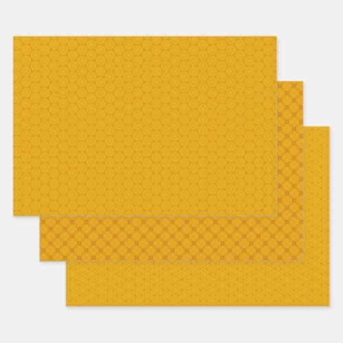 Calendula Gold Wrapping Paper Sheets