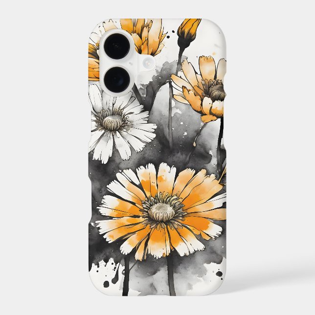 Calendula - Watercolor flowers Case-Mate iPhone Case (Back)