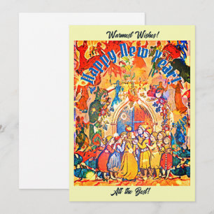 Calennig New Year Holiday Card