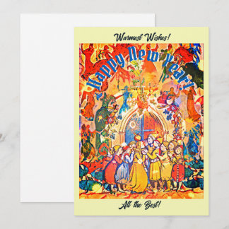 Calennig New Year Holiday Card