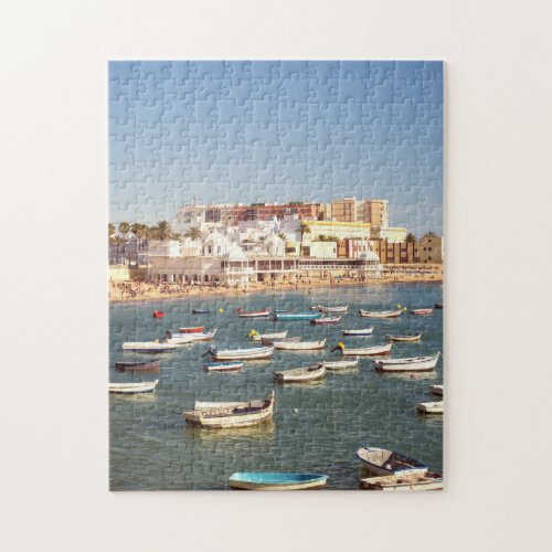 Caleta Beach In Cadiz Andalusia Spain Jigsaw Puzzle
