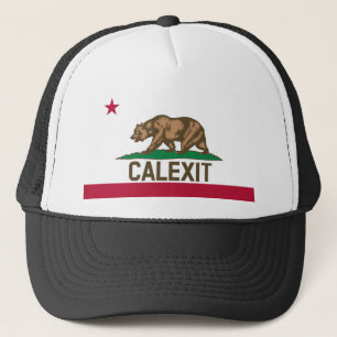 CALEXIT California Bear Flag Trucker Hat