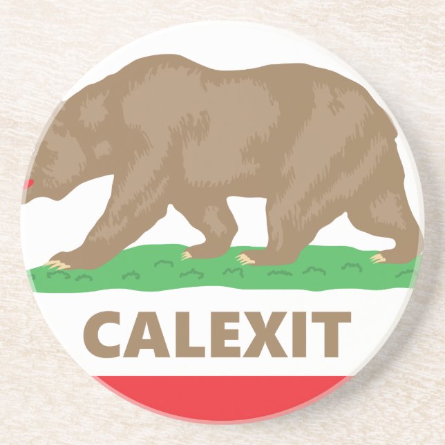 Calexit Drink Coaster (Front)