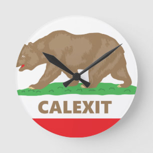 Calexit Round Clock