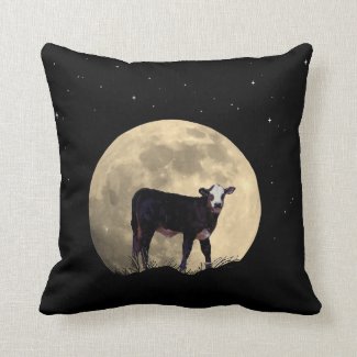 Calf Moon and Stars Square Pillows