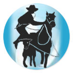 Calf Roper 302 Classic Round Sticker