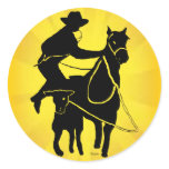 Calf Roper 303 Classic Round Sticker