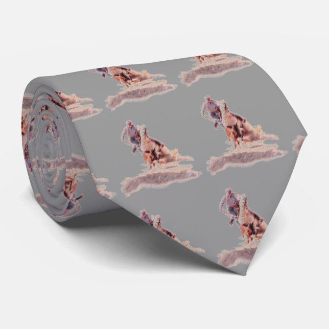 CALF ROPER RODEO COWBOY TIE (Rolled)