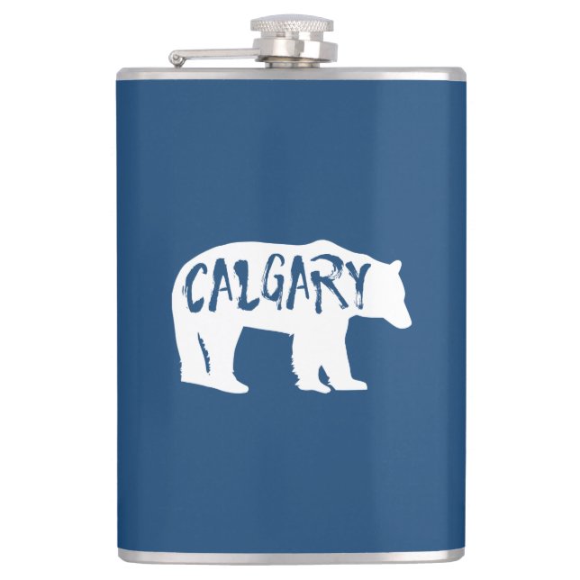 Calgary Alberta Bear Flask (Front)