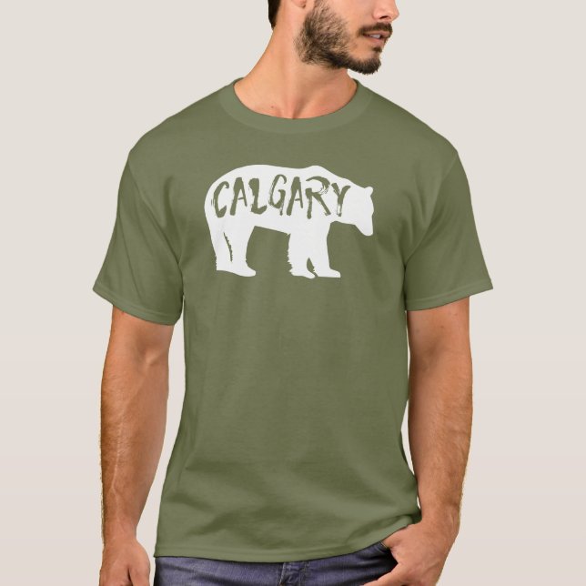 Calgary Alberta Bear T-Shirt (Front)