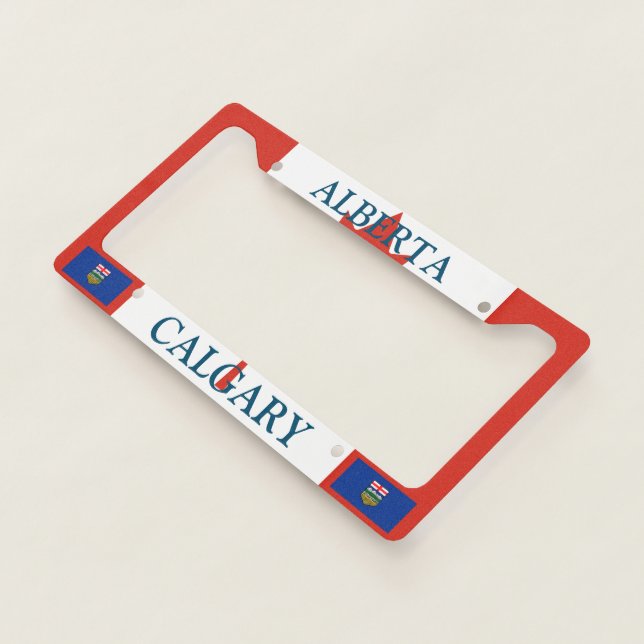 Calgary Alberta License Plate Frame (3/4)